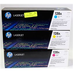 HP LASERJET 128A CYAN, 128A YELLOW, 128A MAGENTA