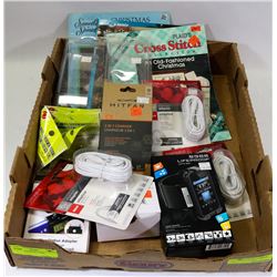 FLAT OF ASSORTED ITEMS.