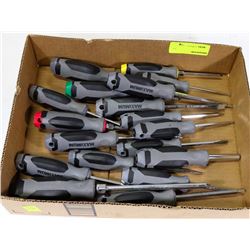 FLAT OF MASTERCRAFT MAXIMUM SCREWDRIVERS