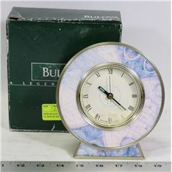NEW BULOVA DESK / MANTLE CLOCK IN AN ORIGINAL BOX