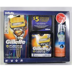GILLETTE FUSION 5 PROSHEILD SHAVING SET