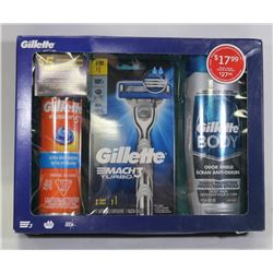 GILLETTE MACH 3 TURBO SHAVE SET