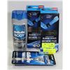 Image 1 : BUNDLE WITH ELBOW BRACES, BODY WASH, AND RAZORS