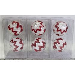 6 LARGE CHRISTMAS TREE BALLS