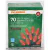 Image 1 : STRING OF 70 INDOOR/OUTDOOR LED C6 LIGHTS
