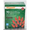 Image 1 : STRING OF 70 INDOOR/OUTDOOR LED C6 LIGHTS