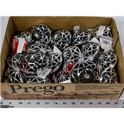 FLAT OF HOLIDAY TREE DECORATIONS