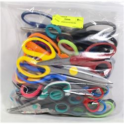 BAG OF ASSORTED SCISSORS