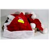Image 1 : FLAT OF 9 LARGE SANTA HATS