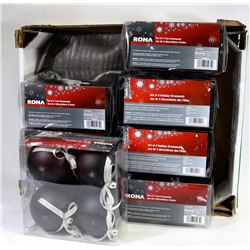 8 PACKS OF CHRISTMAS BALLS