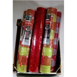 FLAT OF MESH DECORATING RIBBON