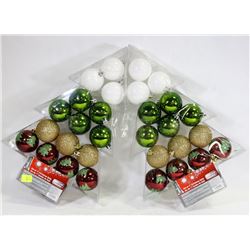 TWO PACKS OF CHRISTMAS TREE BALLS