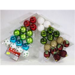TWO PACKS OF CHRISTMAS TREE BALLS