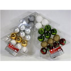 TWO PACKS OF CHRISTMAS TREE BALLS