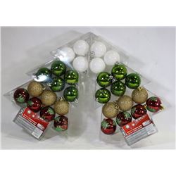 TWO PACKS OF CHRISTMAS TREE BALLS