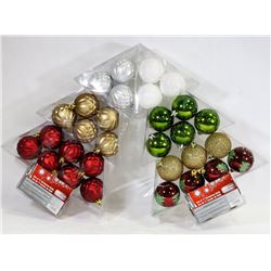 TWO PACKS OF CHRISTMAS TREE BALLS
