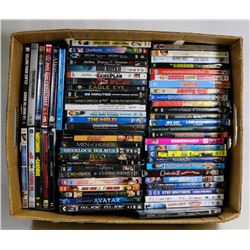 LOT OF 65 ASSORTED DVDS.