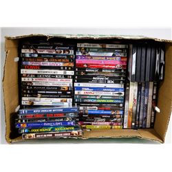 LOT OF 65 ASSORTED DVDS.