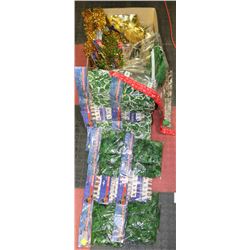 BOX OF ASSORTED CHRISTMAS DECORATIONS