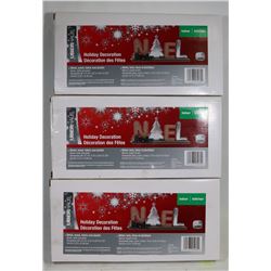 BUNDLE OF 3 NOEL INDOOR CHRISTMAS DECORATIONS