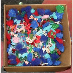 BOX OF DOG GROOMING BOWS