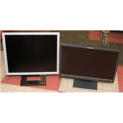 LENOVO 19" MONITOR SOLD WITH SAMSUNG 19" MONITOR
