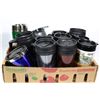 Image 1 : LARGE FLAT OF NEW THERMAL TRAVEL MUGS