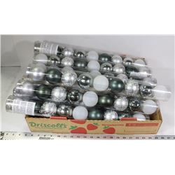 FLAT OF CHRISTMAS BALLS