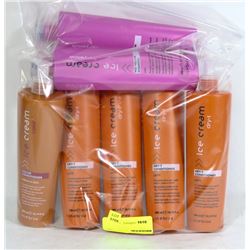 BAG OF ASSORTED HAIR SHAMPOO AND CONDITIONERS