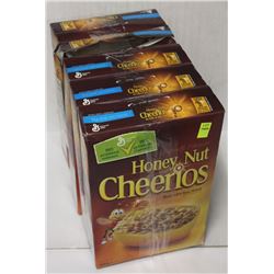 5 BOXES OF HONEY NUT CHEERIOS 430G BOXES