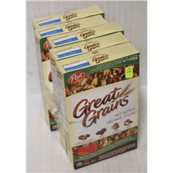 5 BOXES OF GREAT GRAINS NUT MEDLEY