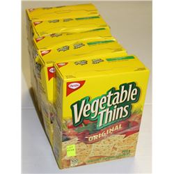 5 BOXES OF ORIGINAL VEGETABLE THINS