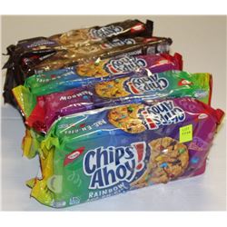 5 PACKS OF ASSORTED CHIPS AHOY! COOKIES