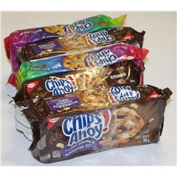 5 PACKS OF ASSORTED CHIPS AHOY! COOKIES