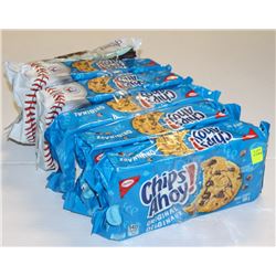 6 PACKS OF ASSORTED CHIPS AHOY AND GLUTINO COOKIES