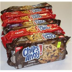 6 PACKS OF ASSORTED CHIPS AHOY! COOKIES