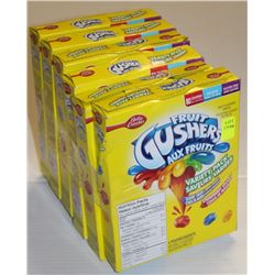 6 BOXES OF FRUIT GUSHERS