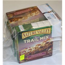 5 BOXES OF ASSORTED GRANOLA BARS