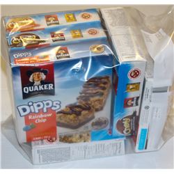 6 BOXES OF ASSORTED QUAKER GRANOLA BARS