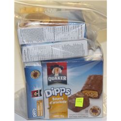 6 BOXES OF ASSORTED QUAKER DIPS GRANOLA BARS