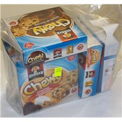 6 BOXES OF ASSORTED QUAKER GRANOLA BARS