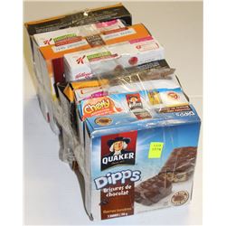 8 BOXES OF ASSORTED GRANOLA BARS