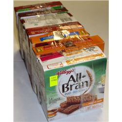 8 BOXES OF ASSORTED SNACK BARS