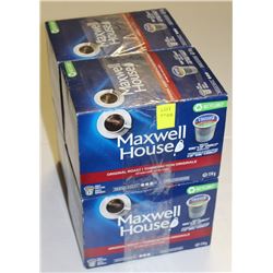 4 BOXES OF MAXWELL HOUSE ORIGINAL MED ROAST K CUPS