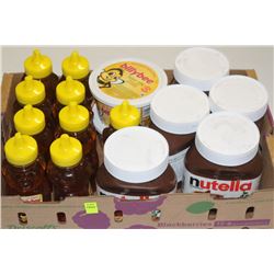 FLAT OF ASSORTED HONEY AND NUTELLA