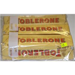 LOT OF 6 TOBLERONE BARS