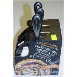 3 CAST IRON CINNAMON ROLL SKILLET KITS