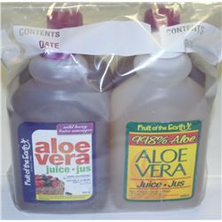 4 BOTTLES OF ALOE VERA JUICE