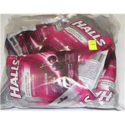 BAG OF BLACK CHERRY HALLS COUGH TABLETS