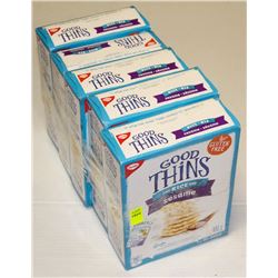 5 BOXES OF GOOD THINS SESAME RICE CRACKERS